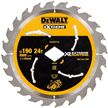 DeWALT - Panza fierastrau circular EXTREME pentru utilizare universala 190x1.55mm 24 dinti DT40270-QZ 