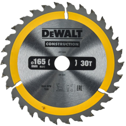DeWALT - Panza pentru fierastrau circular Construction 165x20x2.4mm DT1935-QZ 