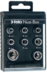 Felo - Set 8 Tubulare Nuss-Box 1/4 - HEX 05798106 