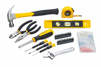 Set scule de casa 31 buc si 100 accesorii fixare in geanta Stanley 