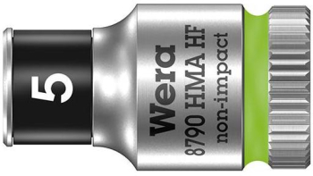 Wera - Cap cheie tubulara hexagonala 1/4 5mm cu functie de fixare 05003719001 