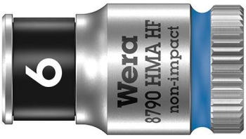 Wera - Cap cheie tubulara hexagonala 1/4 6mm cu functie de fixare 05003721001 