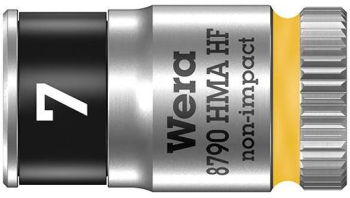 Wera - Cap cheie tubulara hexagonala 1/4 7mm cu functie de fixare 05003722001 