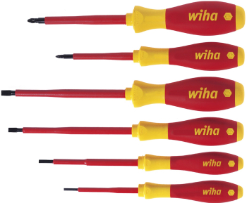 wiha - Set surubelnite electricieni SoftFinish Pozidriv drepte 6 piese WH25477 