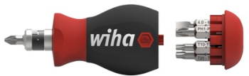 wiha - Surubelnita cu magazie de biti dubli 7 piese 1/4 in blister WH43613 