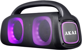 Boxa portabila Akai ABTS-100 60W FM Lumini RGB card Micro SD USB AUX-IN