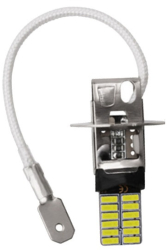 Bec led H3 Canbus 4014 12V 6000K alb rece 
