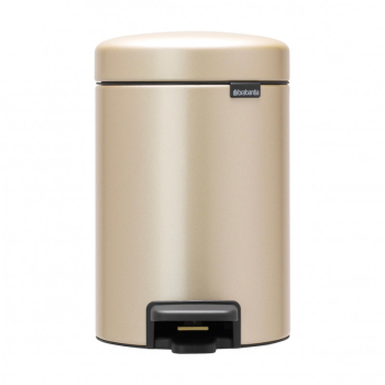 Brabantia NewIcon Pedal Bin 1003195 3 l Soft Close baza anti-alunecare auriu metalic 