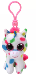 Plus Breloc Ty 8.5cm Boos Harmonie Unicornul Cu Buline 