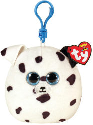 Plus Breloc Ty 8.5cm Squishy Beanies Fetch Catel Dalmatian 