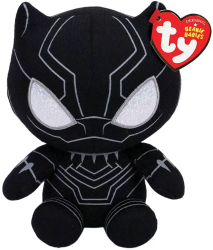 Plus Ty 15cm Beanie Babies Soft Marvel Black Panther 