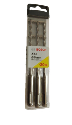 Set 3 burghie Bosch SDS Plus 7 X5L 5 x 165 mm pentru beton armat 