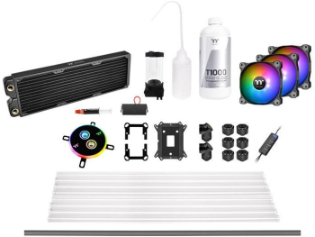 Kit Cooler procesor Thermaltake Pacific C360 DDC Hard Tube cu iluminare aRGB compatibil AMD/Intel 