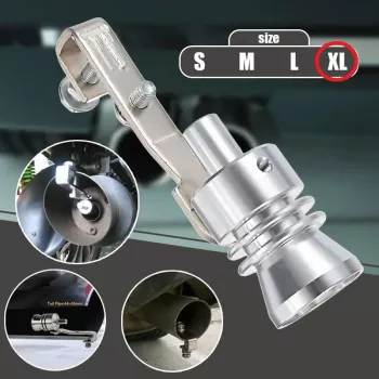 Fluier din aluminiu pentru toba marime XL compatibil cu motoare peste 2400 cc 