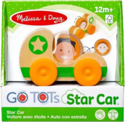 Masinuta din lemn green star colectia go tots 