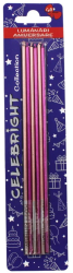 Set 6 lumanari pentru tort Exquisiteness mov Celebright 17cm 