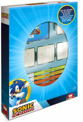 SET CREATIE 4 STAMPILE CU PERSONAJUL SONIC - 12 PCS - 27122 