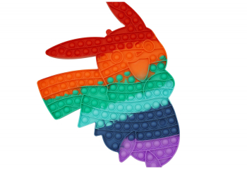 Jucarie antistres din silicon Pop it Now and Flip It Pikachu Multicolor 
