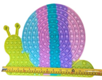 Jucarie antistres din silicon pop it now Melc 40 cm Multicolor 