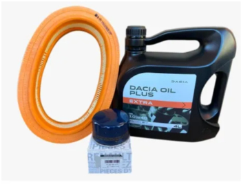 Pachet revizie Dacia Logan 1.4/1.6 MPI filtre Dacia ulei Dacia OIL 10W40 