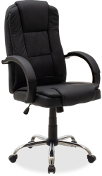 Scaun Directorial Piele Ecologica Craig Negru 