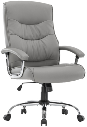 Scaun Directorial Piele Ecologica Prinno Gri 