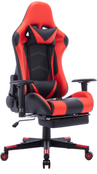Scaun Gaming Piele Ecologica Zenno Negru-Rosu 