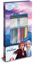 SET CREATIE 2 STAMPILE CU PERSONAJE DIN FROZEN II - 13 PCS - 21981 