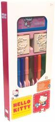 SET CREATIE 2 STAMPILE CU PERSONAJUL HELLO KITTY - 13 PCS - 21803 