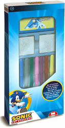SET CREATIE 2 STAMPILE CU PERSONAJUL SONIC - 13 PCS - 21122 