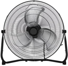 Ventilator de podea diametru 45 cm 120 W grilaj metalic 3 trepte 220 V 65 dB Negru 