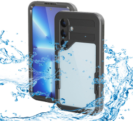 Husa pentru Samsung Galaxy S24 - ShellBox Waterproof IP68 Case - Black 