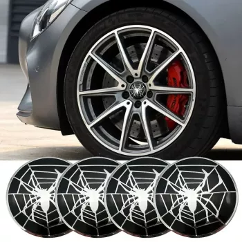 Set 4 buc. ornament central janta model Spider diametru 5cm 