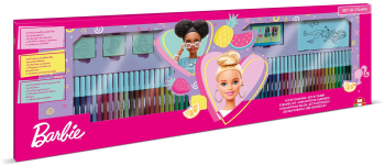 SET CREATIE MEGA - 4 STAMPILE CU PERSONAJUL BARBIE - 96 PCS - 86 CM - 18868 