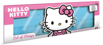 SET CREATIE MEGA - 4 STAMPILE CU PERSONAJUL HELLO KITTY - 96 PCS - 86 CM - 18803 