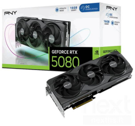 Placa video PNY Triple Fan OC NVIDIA GeForce RTX 5080 16GB GDDR7 256-bit DLSS 4 