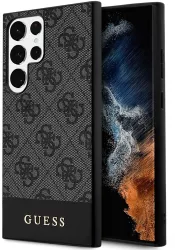Husa pentru Samsung Galaxy S24 Ultra - Guess Hardcase 4G Stripe Collection GUHCS24LG4GLGR - Black 