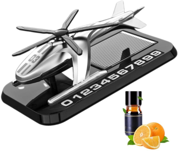 Odorizant auto tip elicopter cu afisaj numar panou solar ulei 