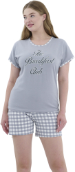 Pijama femei tricou cu pantalon scurt 8134 Bella Secret-XL INTL 