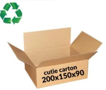 Set 25 cutii din carton 200x150x90 mm natur 