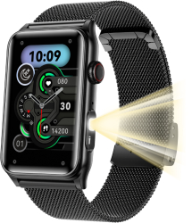 Smartwatch TWINKLER® Ceas Inteligent Dama TK76 ecran 1.57&rdquo HD Apeluri Bluetooth 5.3 Monitorizare Sanatate 