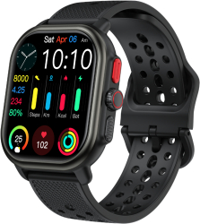 Smartwatch TWINKLER® Ceas Inteligent Unisex TKY-P106 ecran AMOLED Lanterna LED GPS Aplicatie FitCloudPro Apeluri Bluetooth 5.3 