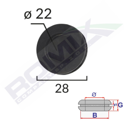 Capac Cauciuc Inchis Universal Diametru 22Mmset 5 Buc 