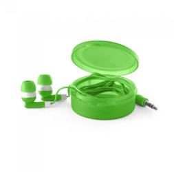 Casti cu cablu 1.2m stereo conexiune jack 3.5mm cutie verde 