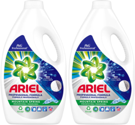 Detergent de rufe lichid Ariel Professional Mountain Spring 2x3L 120 spalari 