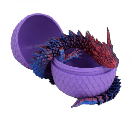 Figurina Sani Dragon in Ou 90 x 115 mm Mov Albastru Rosu 
