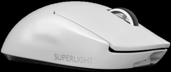 Mouse Logitech G PRO X Superlight optic rezolutie maxima 32000 DPI Senzor optic HERO 25K alb 