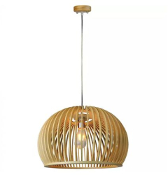 Pendul tavan din lemn e27 max 60w d45 x 28cm 