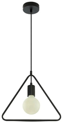 Pendul tavan max e27 60w ip20 model geometric - negru mat 