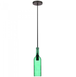 Pendul tavan model sticla vin culoare verde 